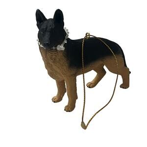 German Shepherd 3.75” Long Realistic Christmas Ornament